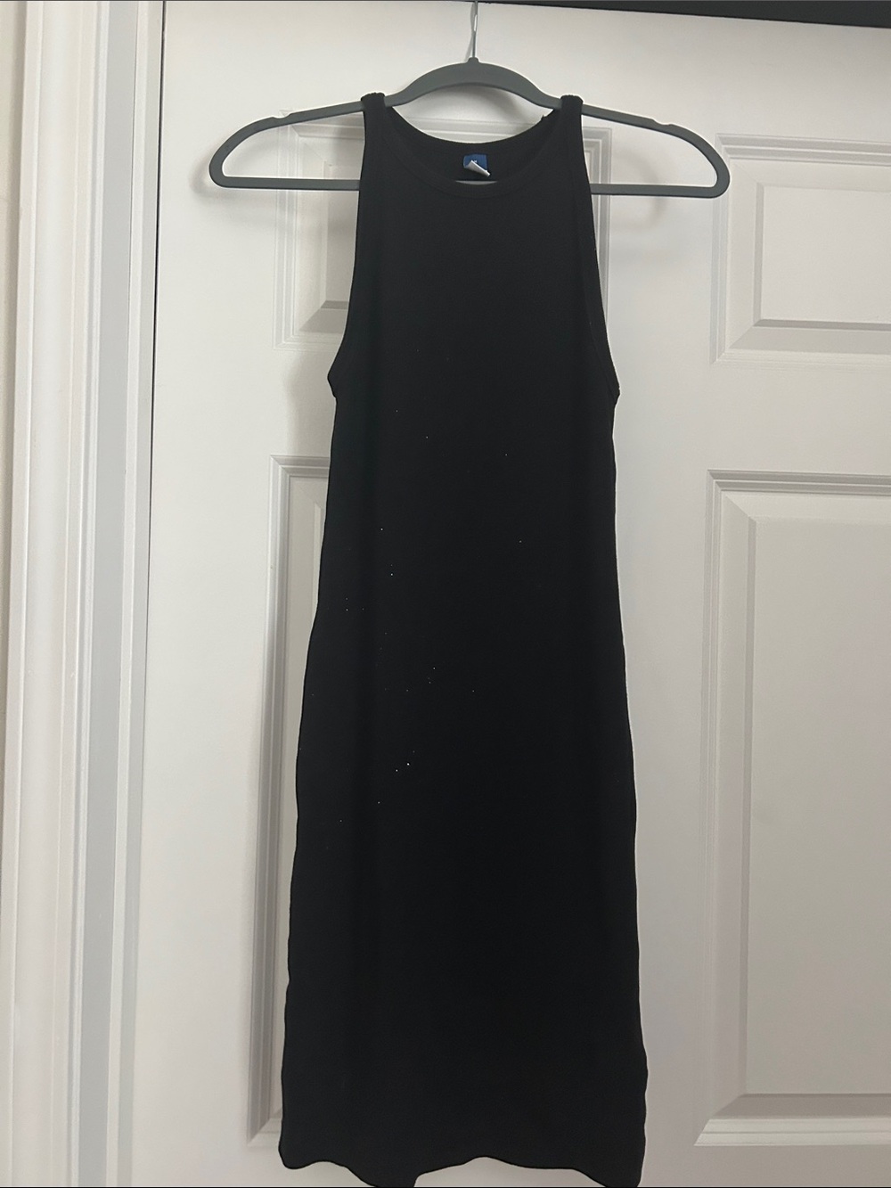 Old Navy Black Midi Tank Dress